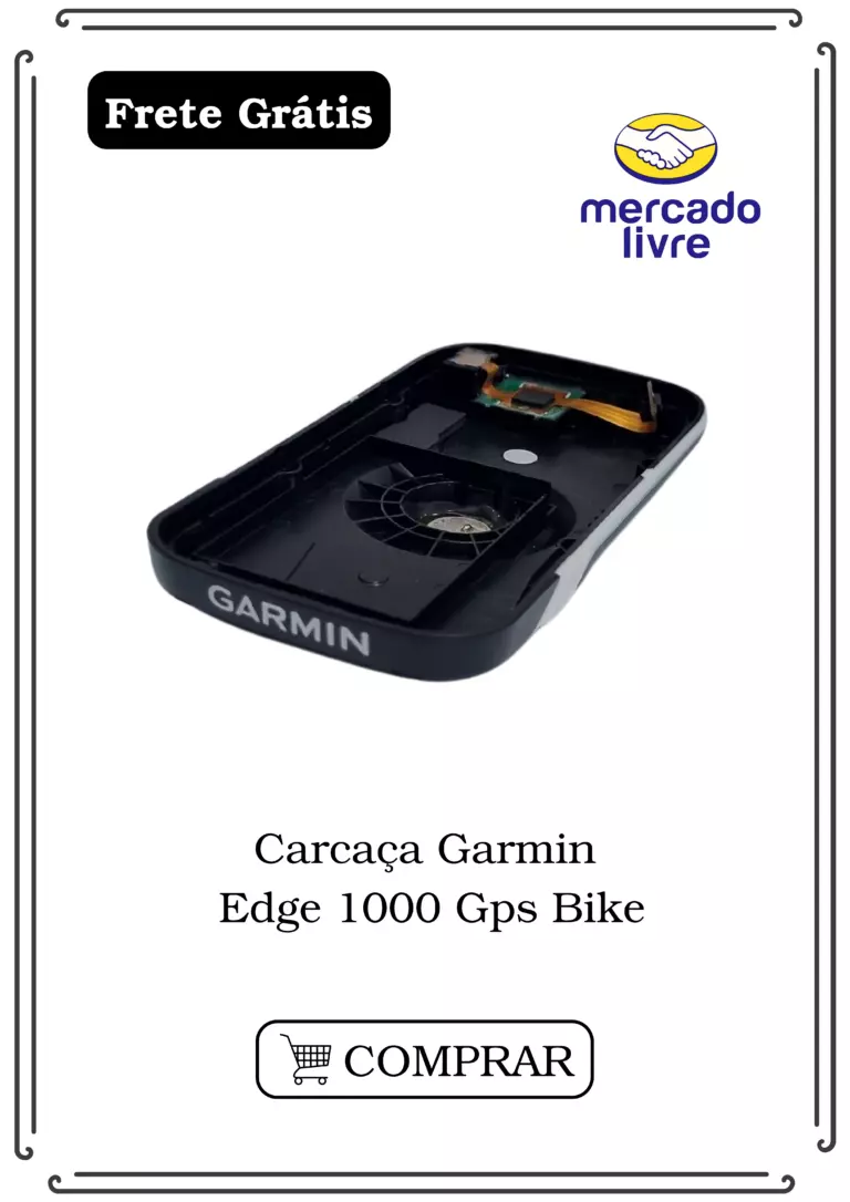 Carcaça Traseira GPS Bike Garmin 1000